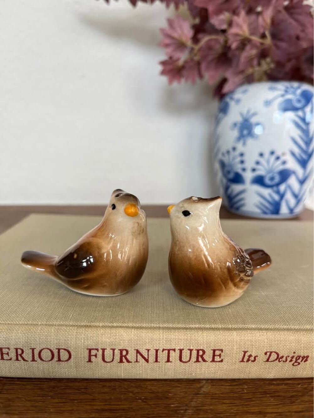 Vintage Ceramic Bird Salt and Pepper Shakers